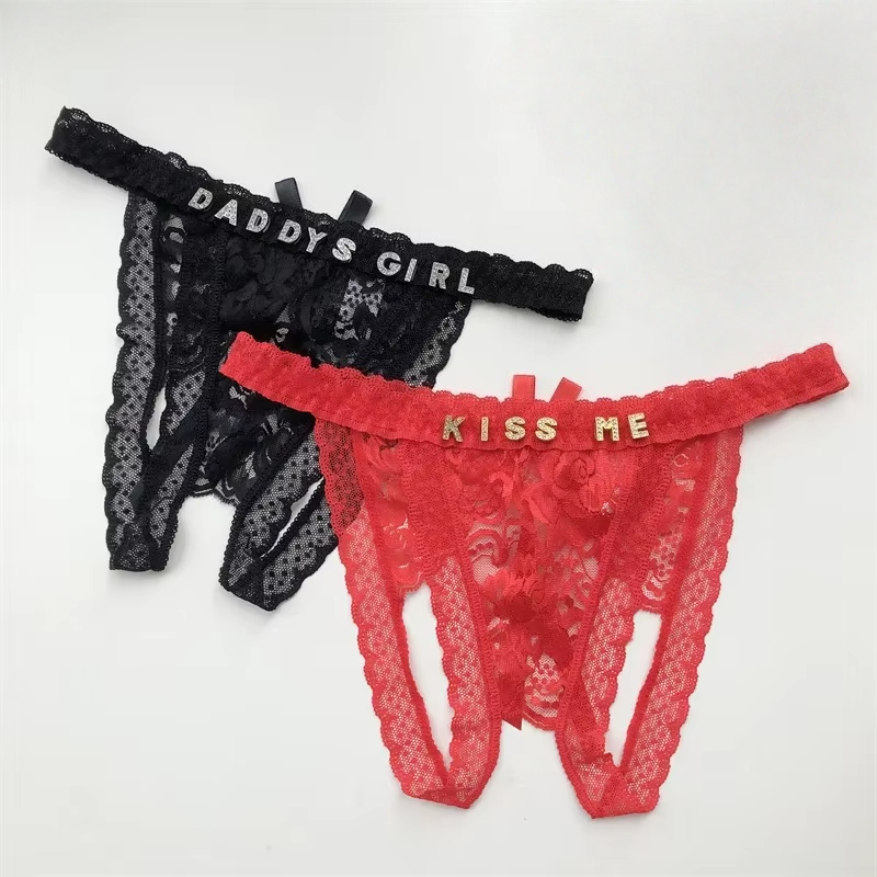 Thong Bikini Women - Customized Crystal Name Letters Women's Sexy