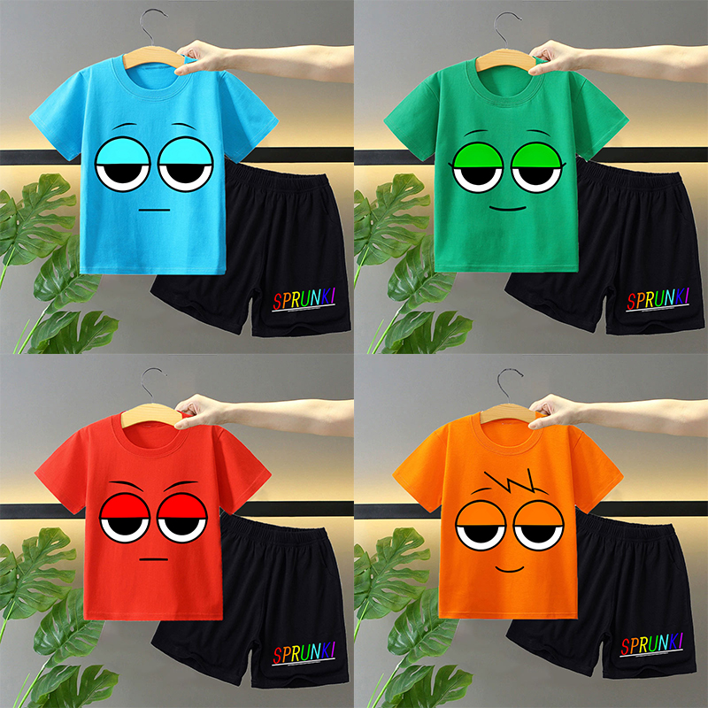 Boyshort Underwear - Sprunki 2pcs T-shirt and Shorts Set