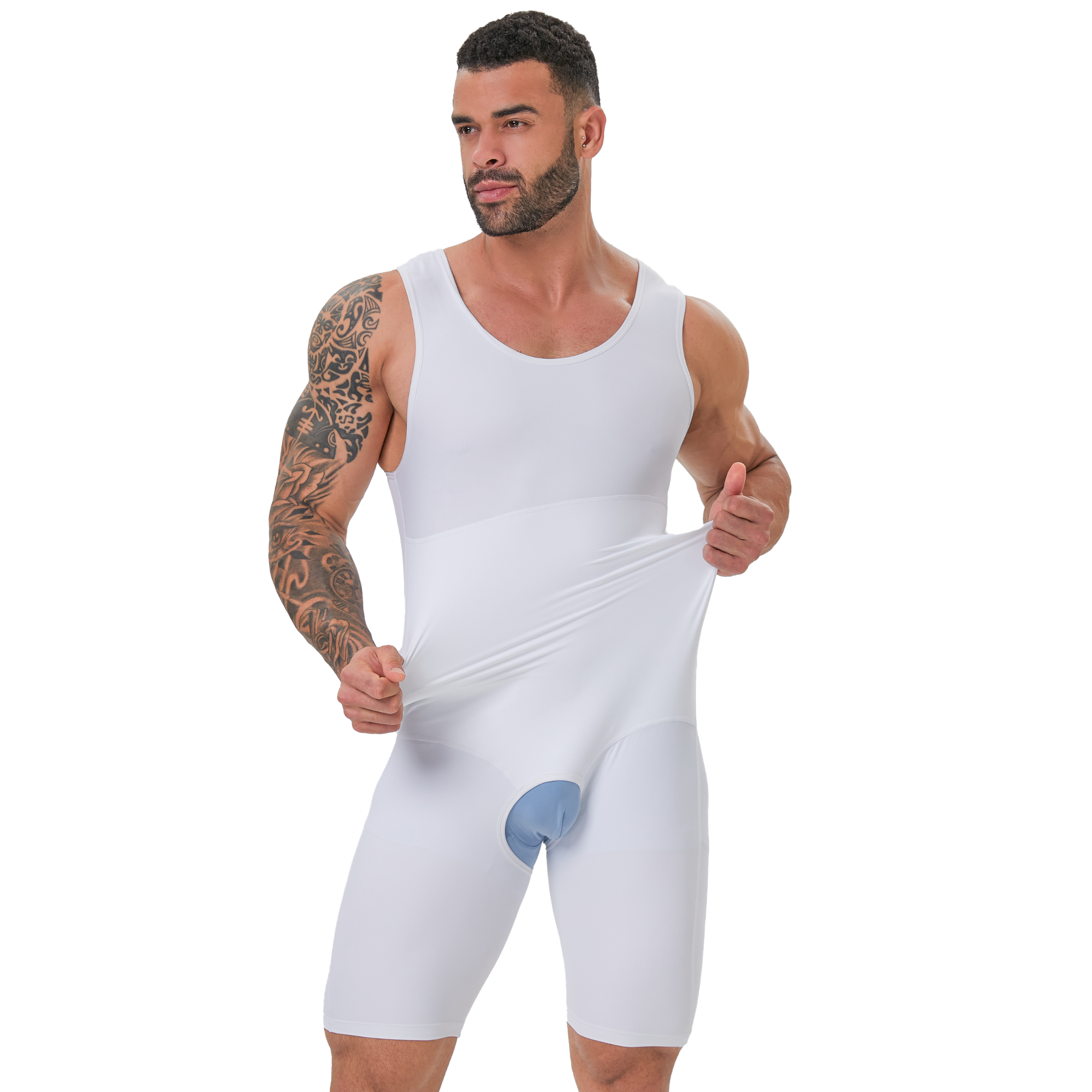 Men's Double Layer Tummy Contr - Shapewear Bodysuit Firm review and price