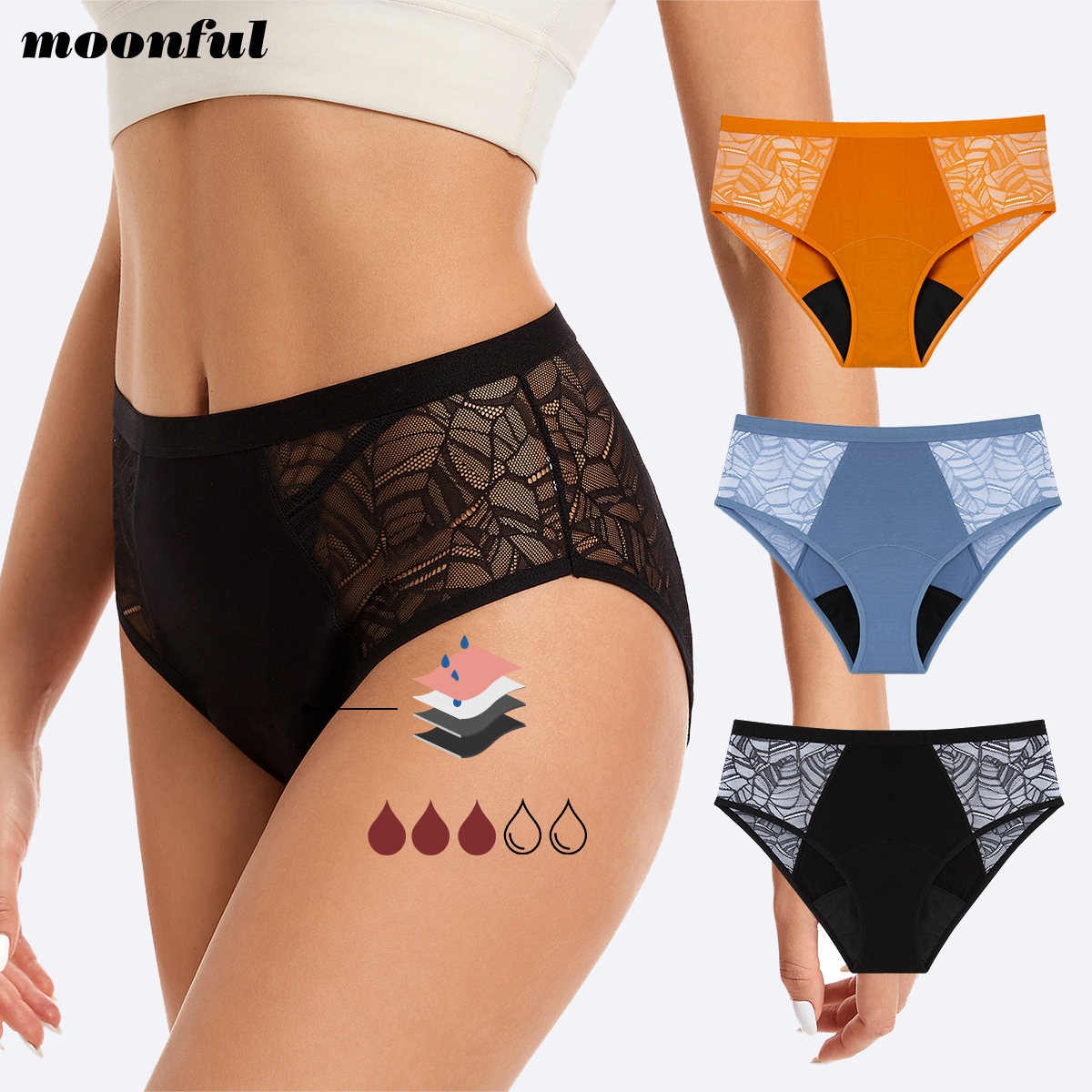 Moonful Women's Menstrual Pant - Period Panty Absorbent review and price