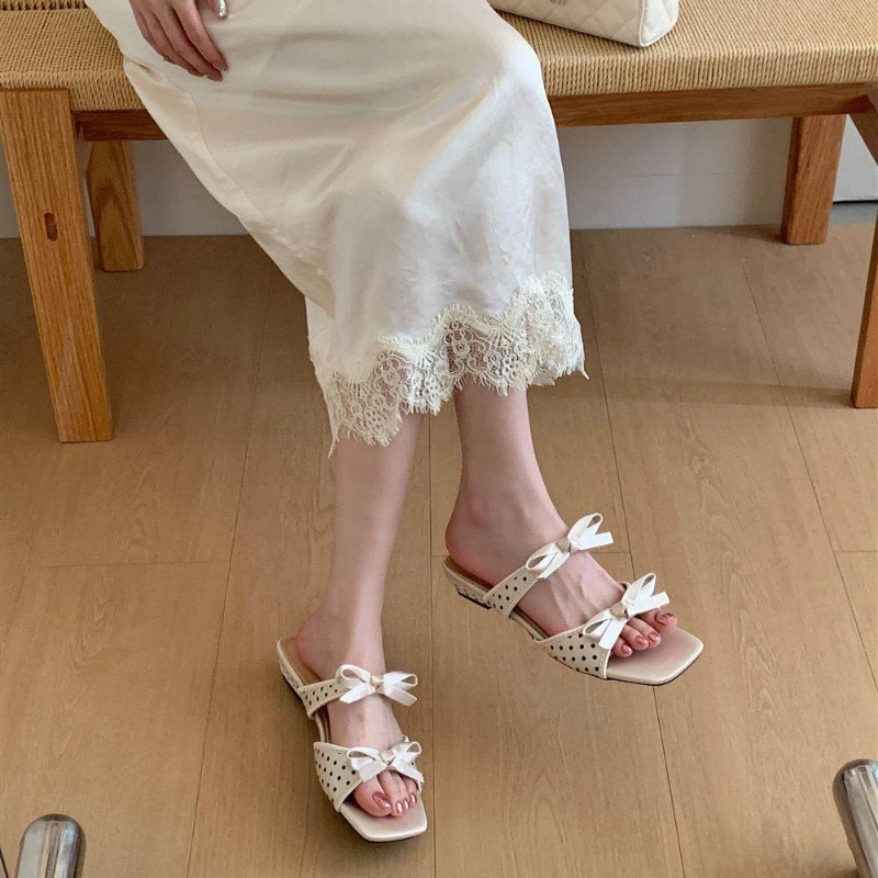 Summer Polka Dot Women Slipper - Slip Dress Satin review and price