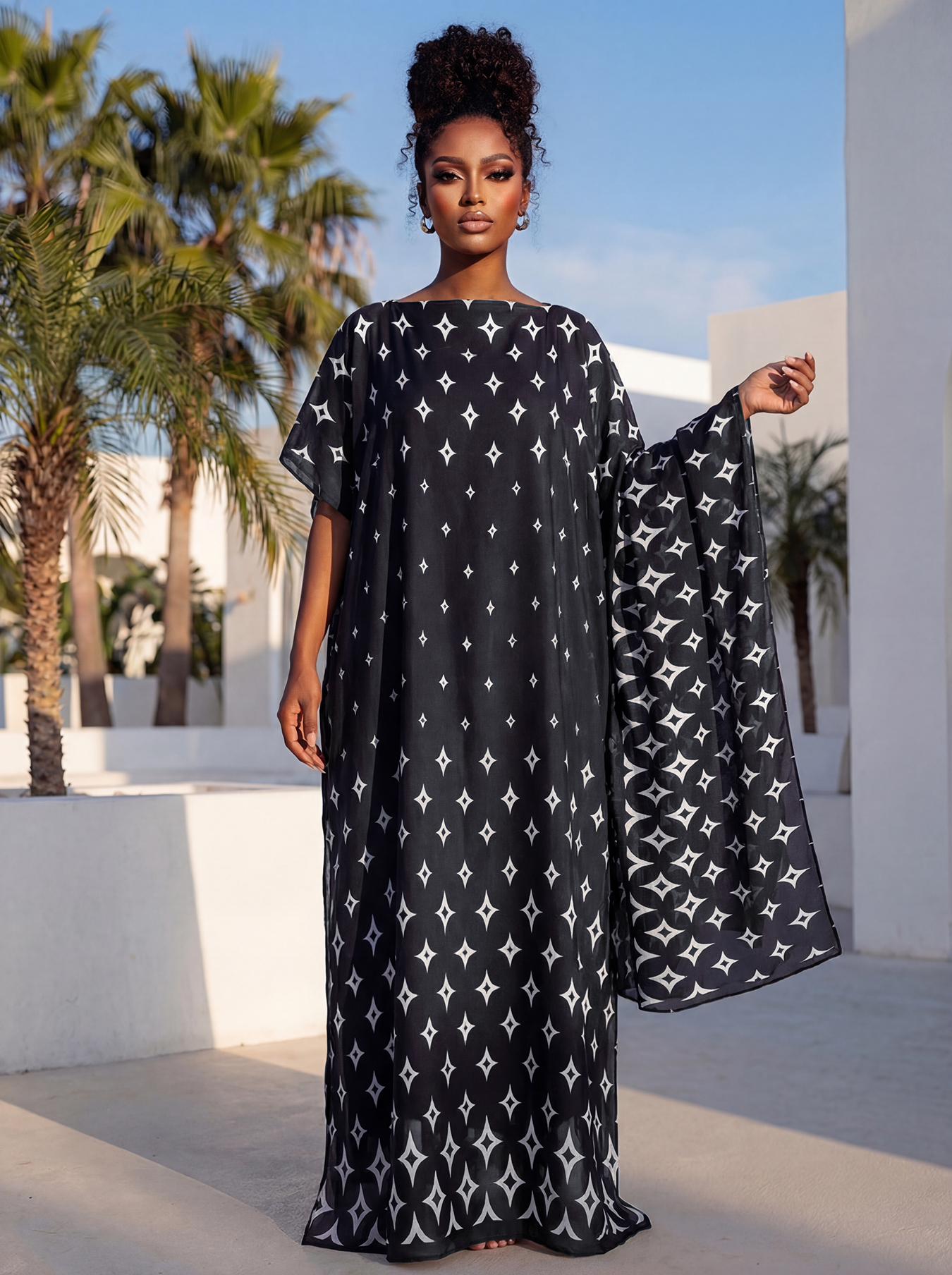 New Style Long Loose Silk Blen - Robe Silk Women review and price