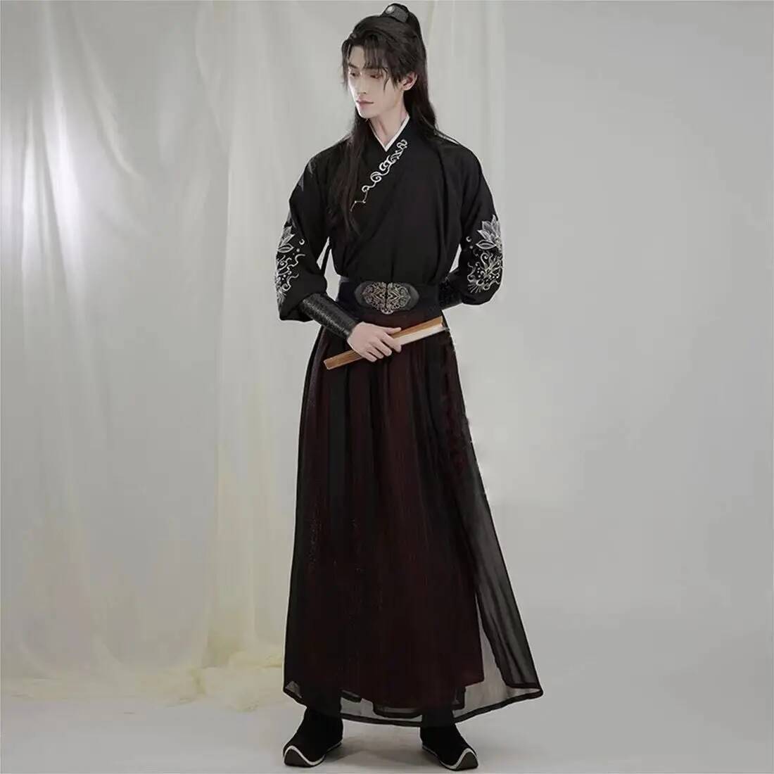 Ancient knight hanfu men women - Robe Silk Women review and price