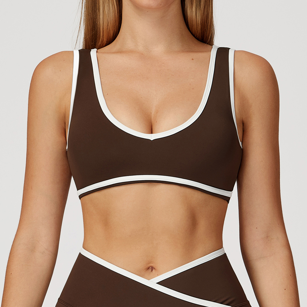 V-Neck Sports Bra Women Top Pu - Push Up Bra Padded review and price