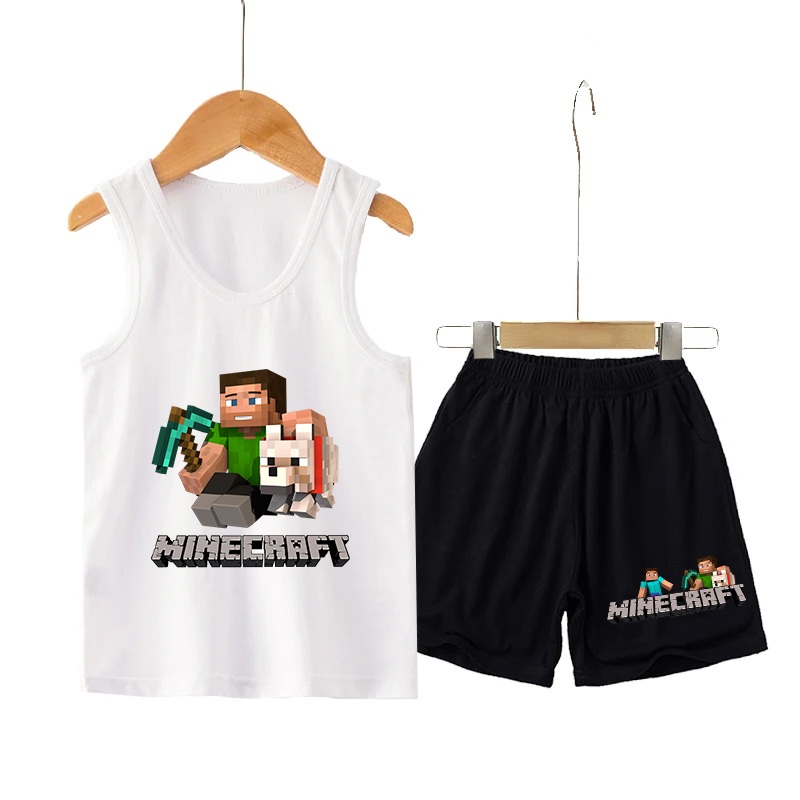 Minecrafted Children Vest+shor - Boyshort Underwear review and price