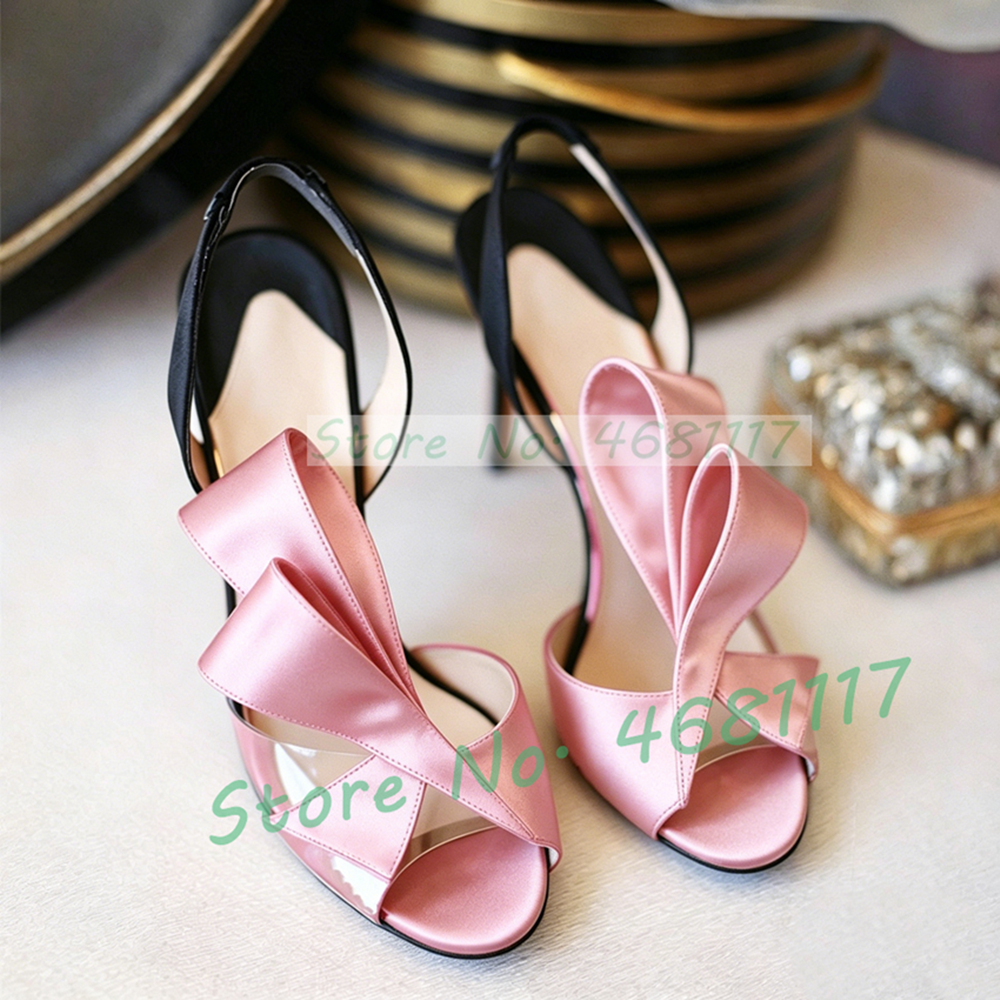 Satin Bow Back Strap High Heel - Slip Dress Satin review and price