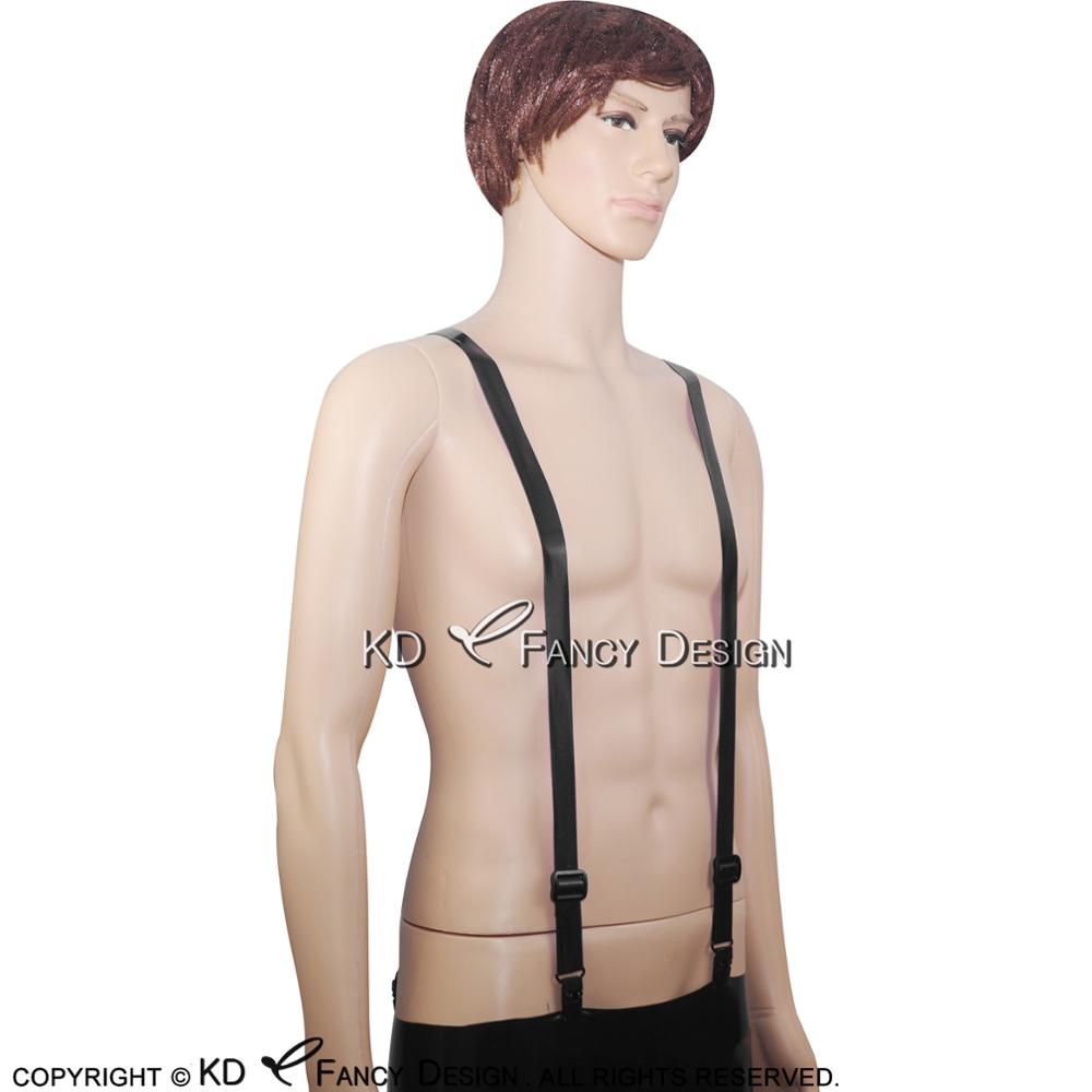 Black Sexy Rubber Latex Suspen - Garter Belt Set review and price