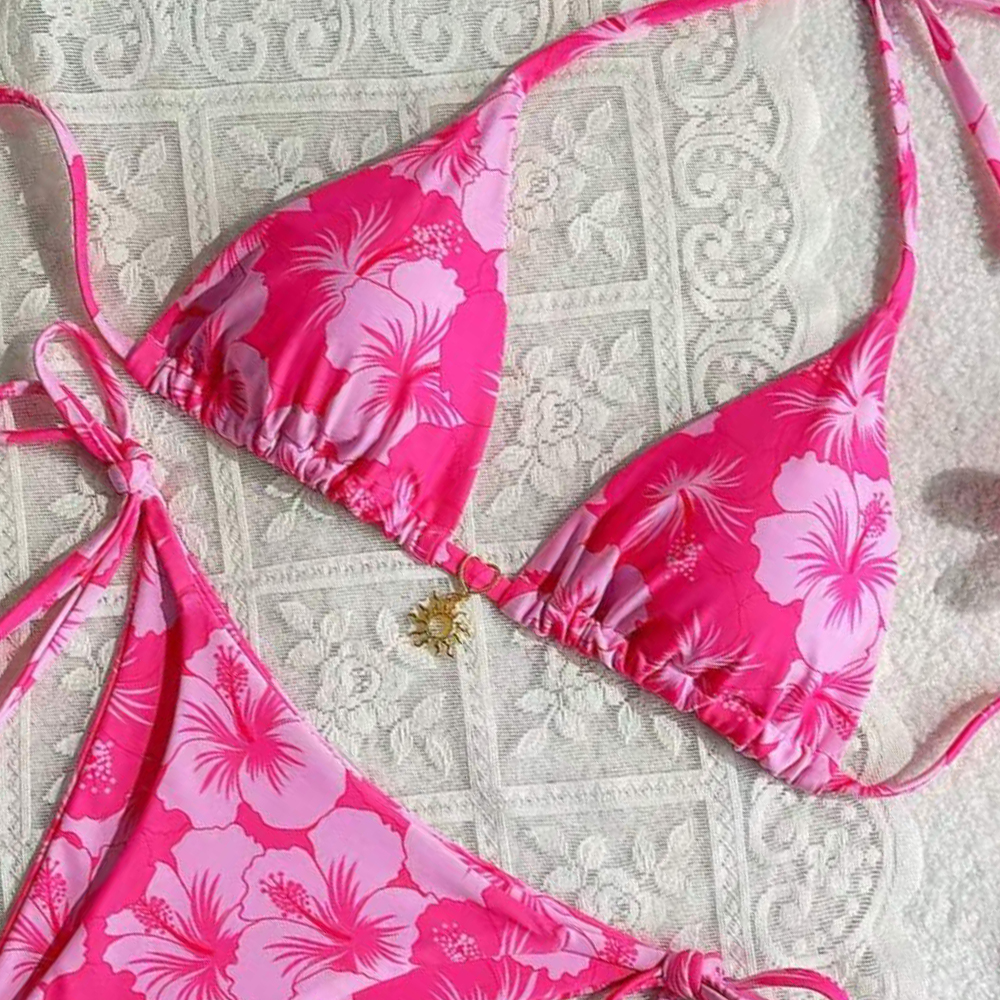 Women's Printed Vest Bikini+Th - Thong Bikini Women review and price