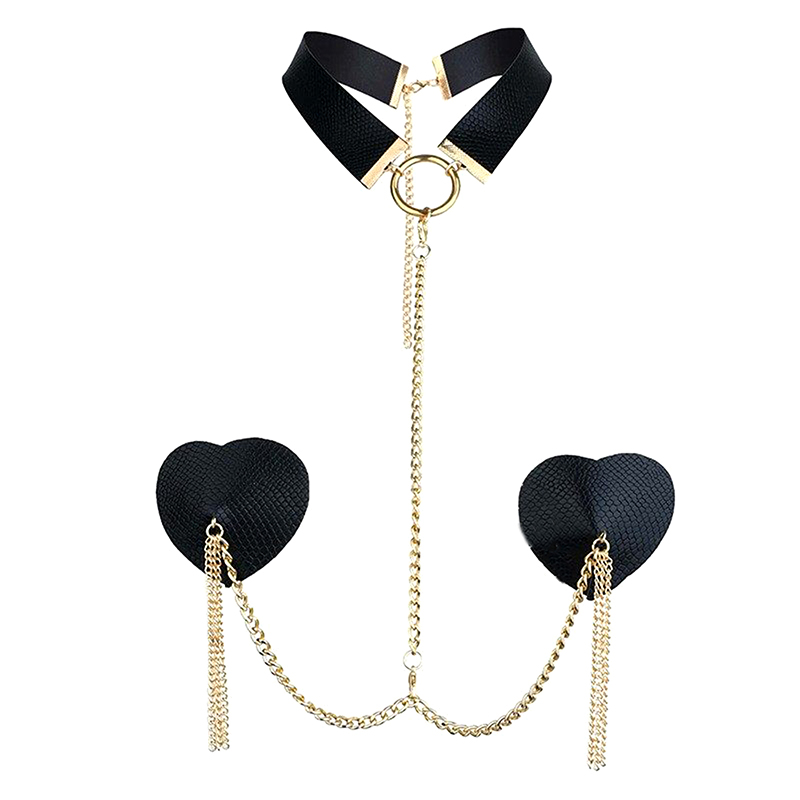 Sexy Metal Chain Linked Nipple - Nipple Cover Pasties review and price