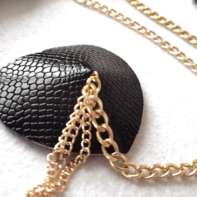 Sexy Metal Chain Linked Nipple - Nipple Cover Pasties review and price