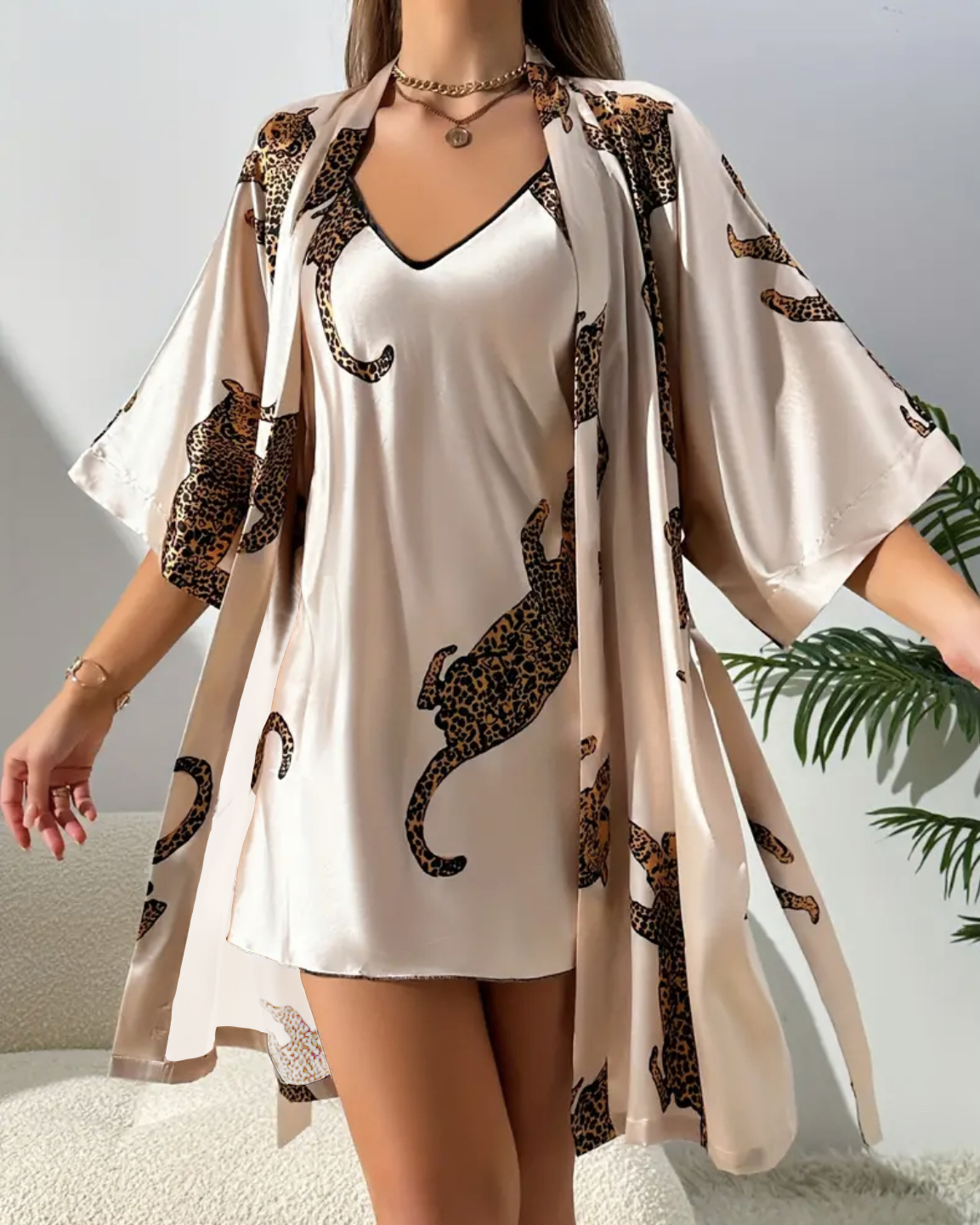 Imitation silk sleepwear sexy  - Robe Silk Women review and price