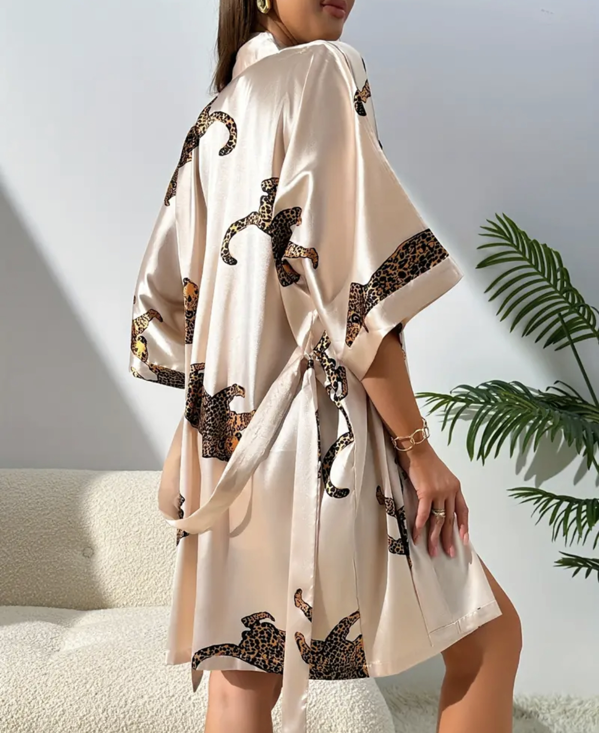 Imitation silk sleepwear sexy  - Robe Silk Women review and price
