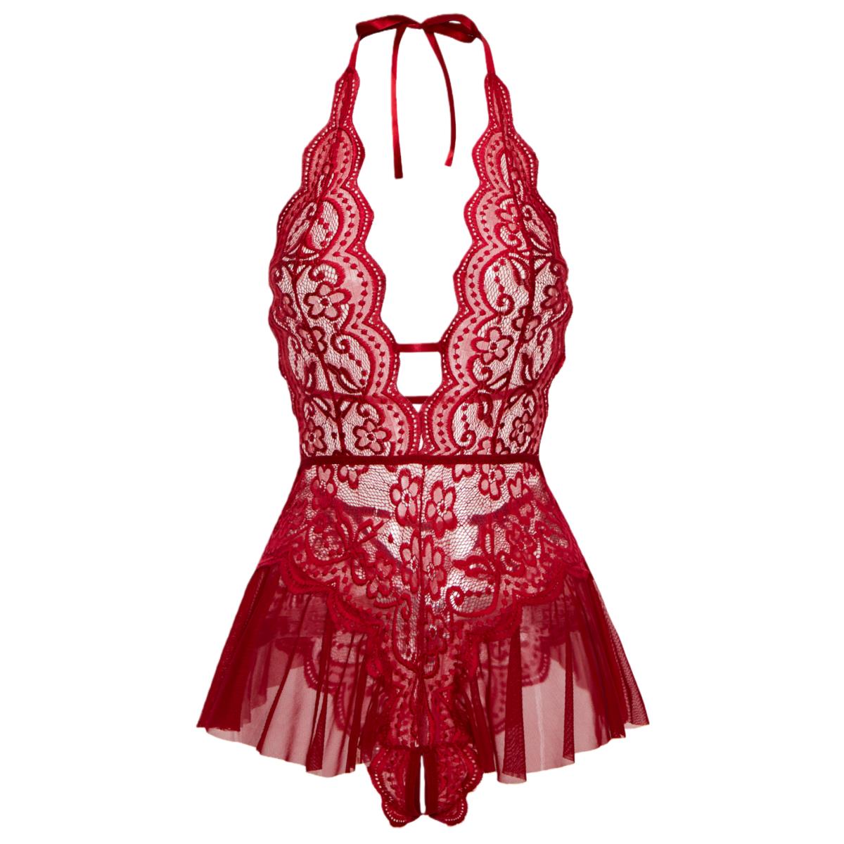Erotic Crotchless Hot Lingerie - Lace Teddy Lingerie review and price
