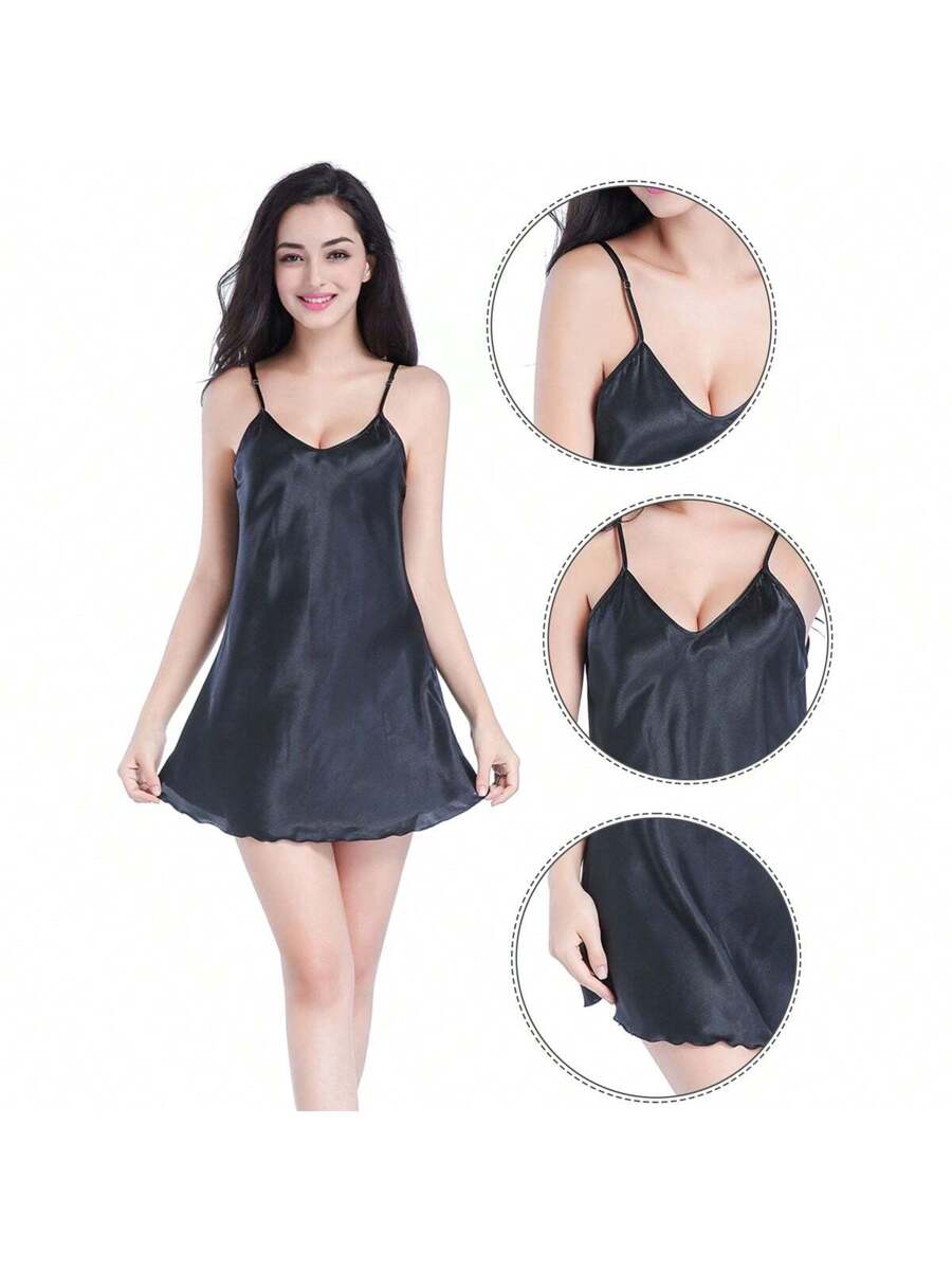 Women Satin Chemise Nightgown  - Slip Dress Satin review and price