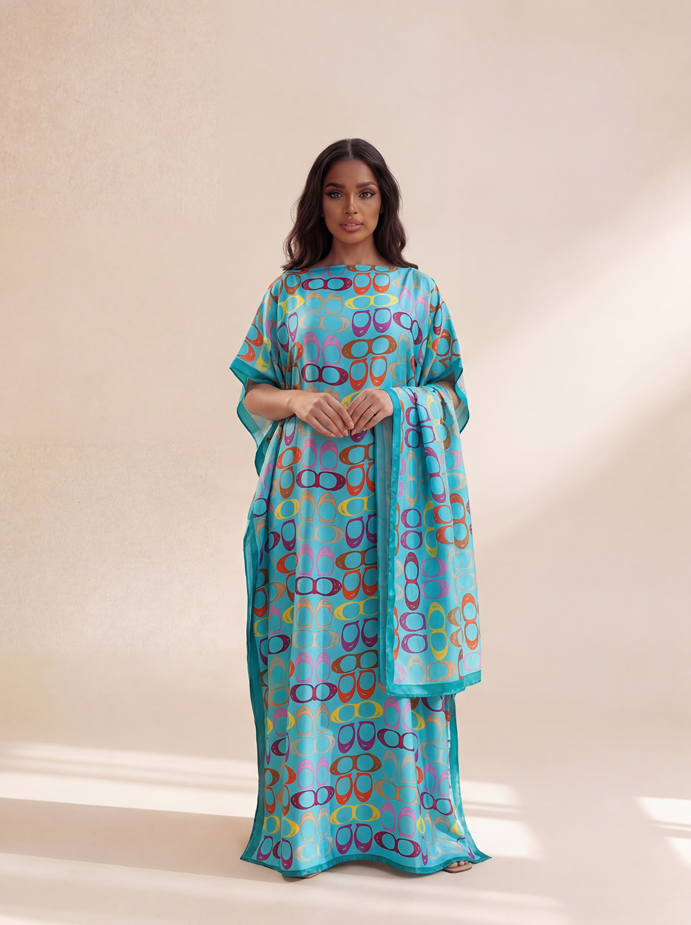 New Style Long Loose Silk Blen - Robe Silk Women review and price