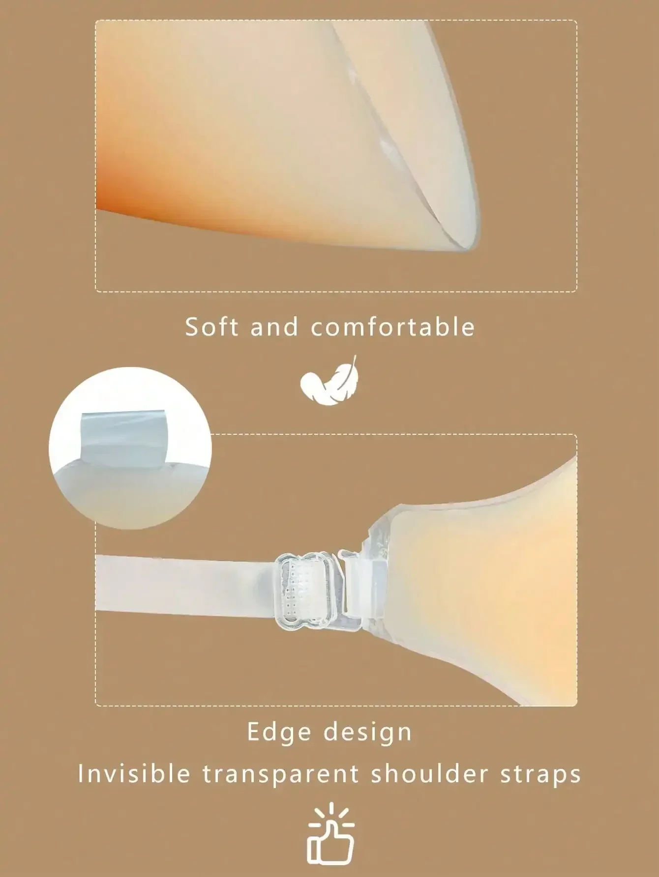 1pc Invisible Backless Straple - Strapless Bra Backless review and price