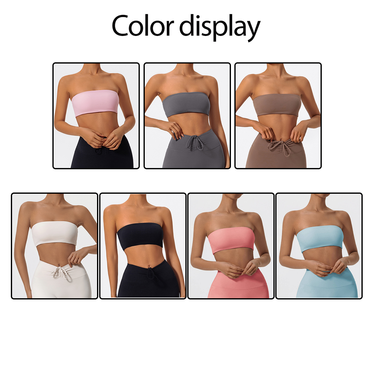 Strapless Sports Bra Gym Crop  - Sports Bra High Impact review and price