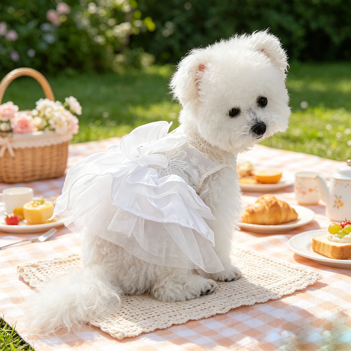 Elegant Lace Bow Pet Dress, Go - Lace Teddy Lingerie review and price