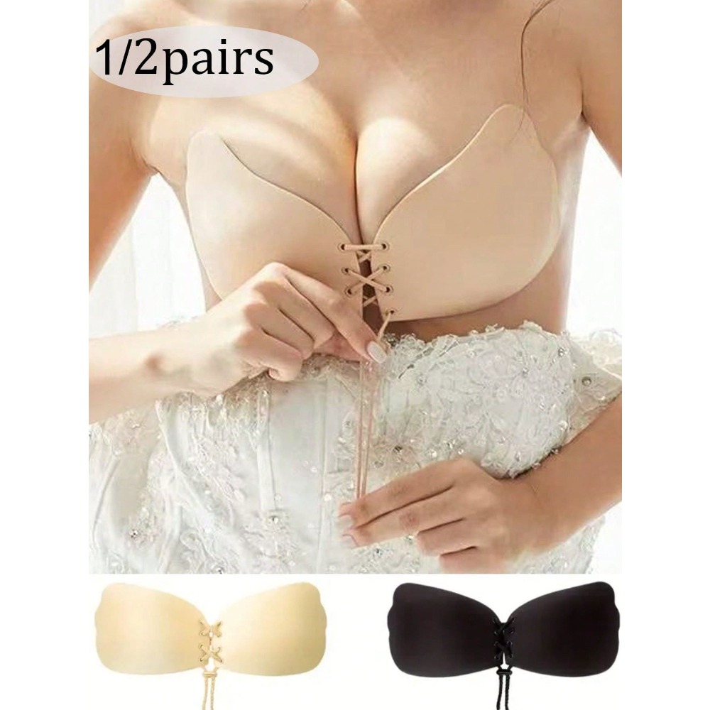 1/2pcs Wing-Shaped Adhesive Br - Strapless Bra Backless review and price