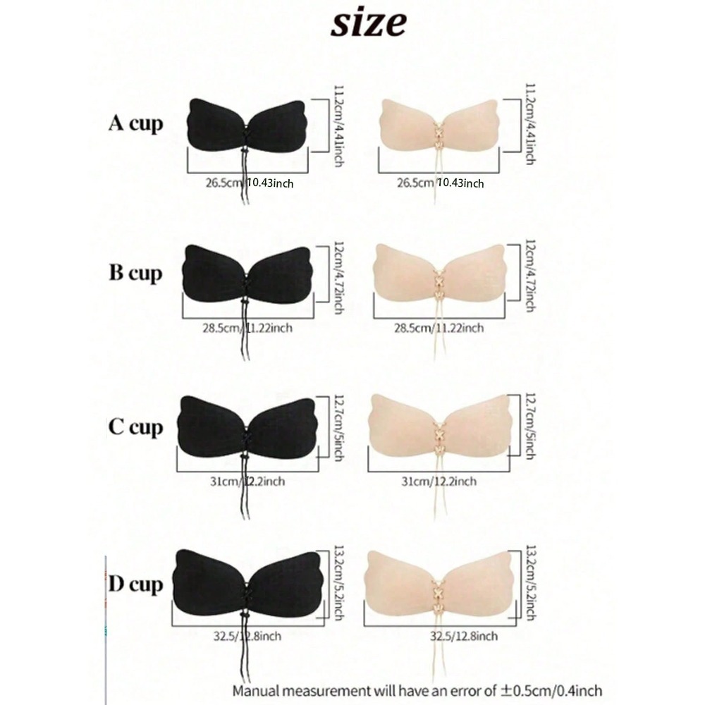 1/2pcs Wing-Shaped Adhesive Br - Strapless Bra Backless review and price