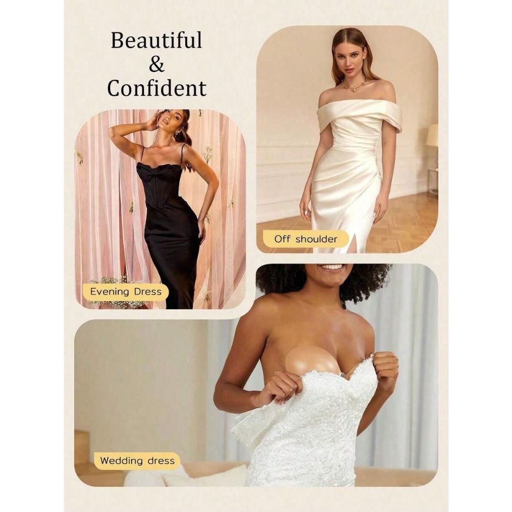 Waterproof Silicone Invisible  - Strapless Bra Backless review and price