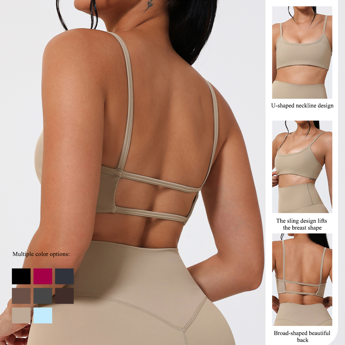 Ctenkevet Summer Backless Spor - Sports Bra High Impact review and price